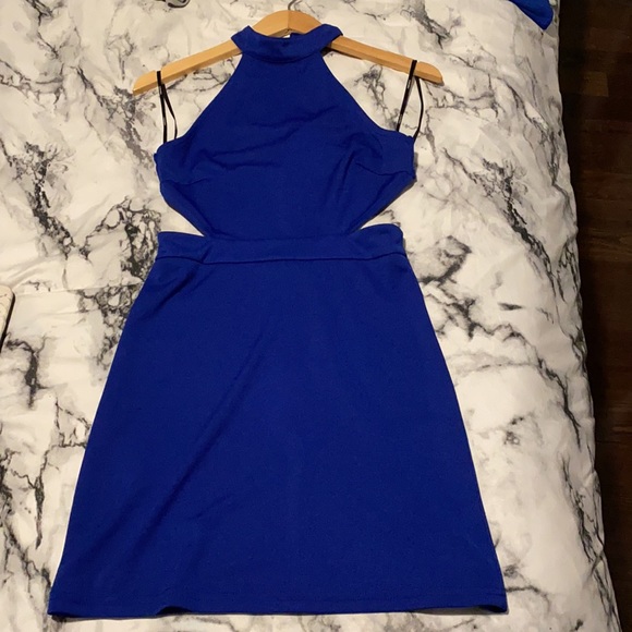 NWOT forever 21 high neck dress with cut outs - Picture 1 of 5